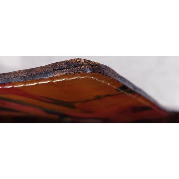 PATRICIA NASH Women's Leather Envelope Clutch Purse Floral Spring Multicolor GUC - Picture 7 of 16